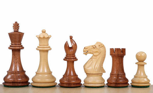 Scacchi Staunton STALLION in legno di Bosso/Acacia (Re 8,9 cm)