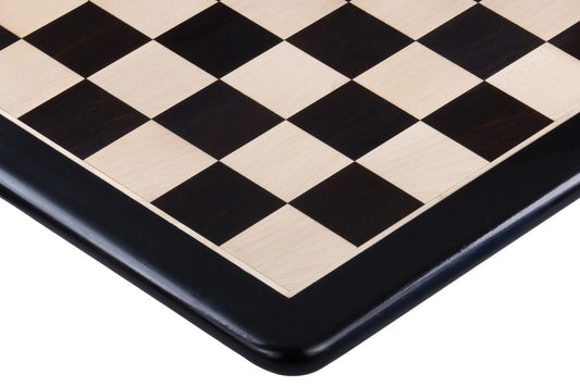 Scacchiera in legno massiccio (58x58cm) - ebano/faggio (campo 58 mm)