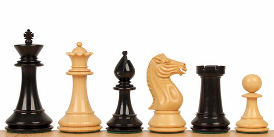 Scacchi PERSHING in Legno Ebanizzati (Re 10,8cm)